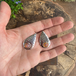 Gemstone Raindrop Earrings