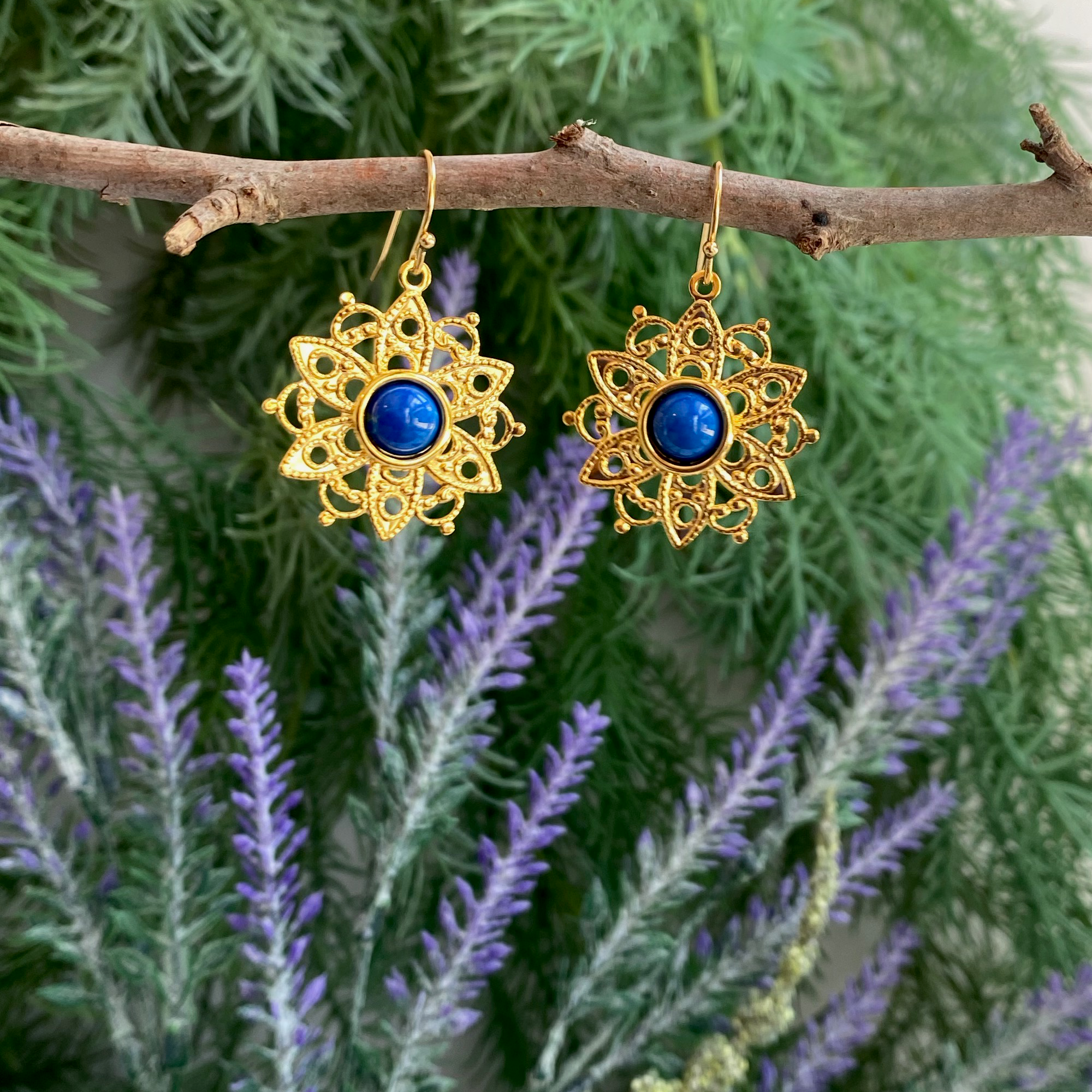 Filigree Flower Earrings