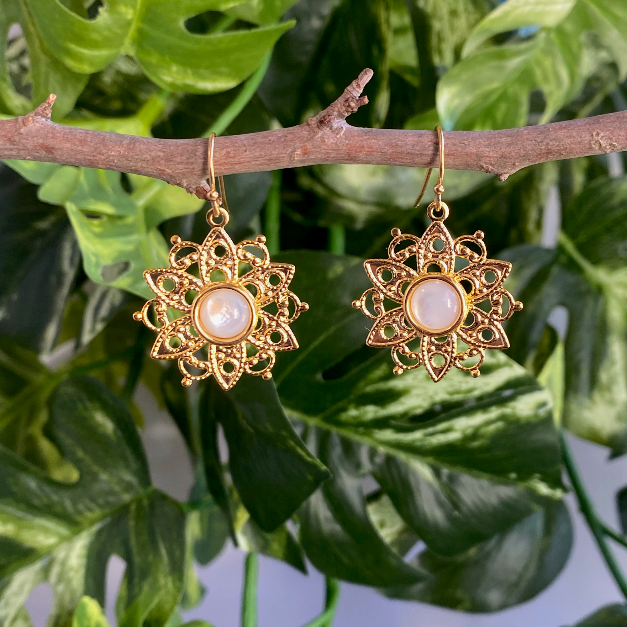 Filigree Flower Earrings