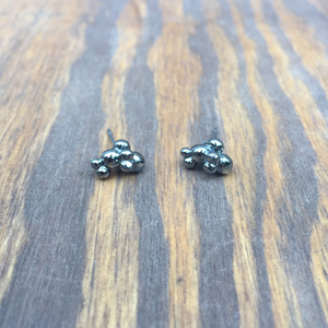 Encrusted Granules Stud Earrings