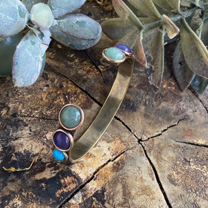 Spectrum Gemstone Cuff