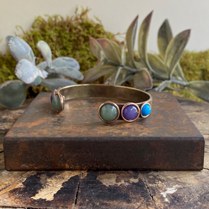 Spectrum Gemstone Cuff