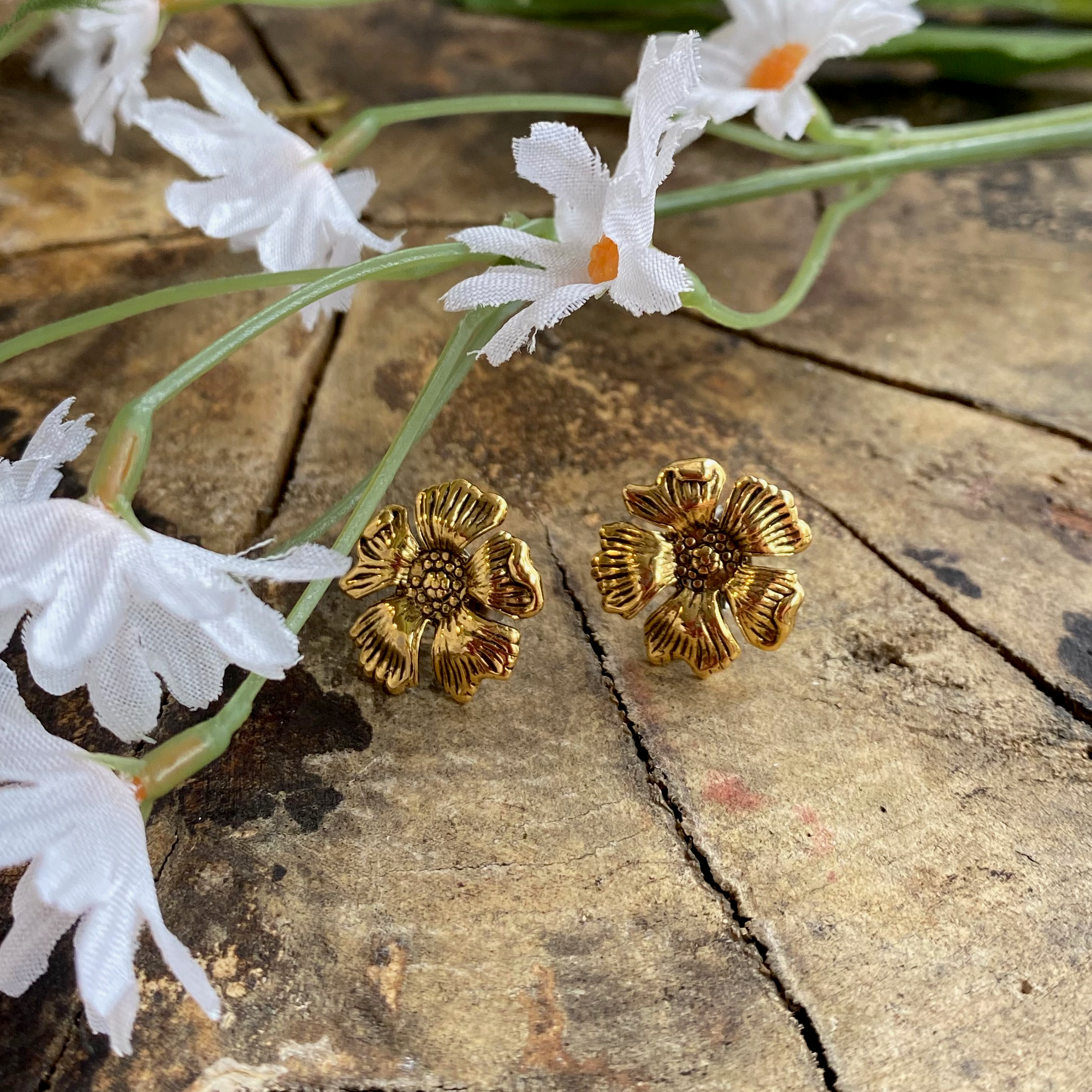 Tropical Flower Studs Molly Rose Post Studio